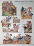 1921 Harrison Cady Cut-Outs ~ Johnny Funny Bunny's Spring Planting