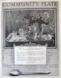 1921 Community Plate Ad ~ Patrician Iced Tea Spoon