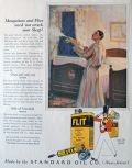 1926 Flit Insect Spray Ad ~ Flies Need Not Wreck Your Sleep