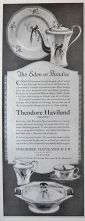 1925 Haviland China Ad ~ Eden or Paradise