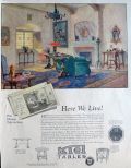 1926 Kiel Tables Ad ~ Here We Live!