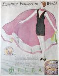 1926 Melba Face Powder Ad ~ Smoothest in the World