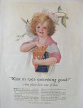 1926 Quaker Puffed Wheat Ad ~ Want To Taste Something Good?