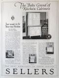 1921 Sellers Apartment Cabinet Ad ~ Made to Fit In Tiny Kitchen