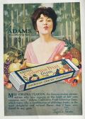 1919 Adams Fruit Gum Ad ~ Virginia Pearson
