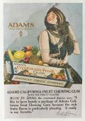 1918 Adams Chewing Gum Ad ~ Ruth St. Denis