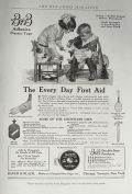 1918 Bauer & Black First Aid Adhesive Tape Ad ~ Kids with Dolls