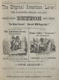 1882 Antique American Lever Cufflinks Ad ~ Non-Separable