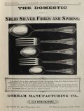 1882 Gorham Silver Forks & Spoons Ad ~ Domestic Pattern