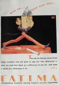 1928 Fatima Cigarettes Ad ~ Robert Lawson Art