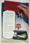 1918 Keen Kutter Safety Razor Ad ~ Army of the Republic Red Card