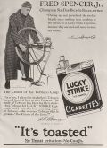 1928 Lucky Strike Cigarettes Ad ~ Bike Racer Fred Spencer, Jr.