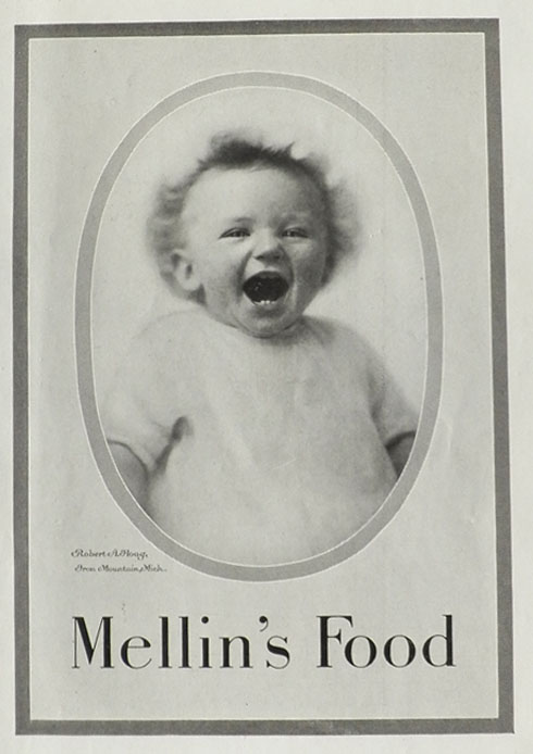 1919 Mellin's Baby Food Ad ~ Robert Hoag, Iron Mountain, MI