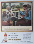 1963 Old Crow Whiskey Ad ~ Kipling & Twain