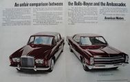 1968 AMC Ambassador DPL Ad ~ Compared To Rolls Silver Shadow