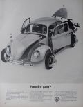 1965 Volkswagen VW Beetle Ad ~ Need A Part?