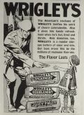 1918 Wrigley's Gum Ad ~ Soldier Offers Gum to Child