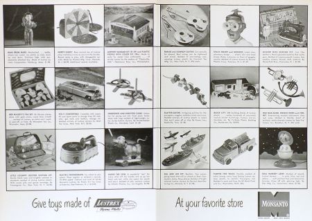 1953 Lustrex Plastic Vintage Toys Ad