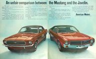 1968 AMC Javelin Ad ~ Unfairly Compared to Mustang