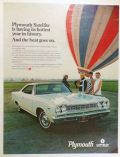 1968 Plymouth Satellite Ad ~ Hottest Year in History