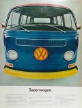 1968 VW Volkswagen Bus Ad ~ Superwagon Superman