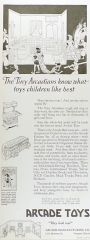 1927 Arcade Toys Ad ~ Tiny Arcadians