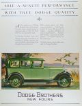 1927 Dodge Ad ~ Dodge Brothers New Fours