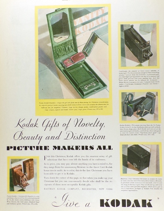 1928 Kodak Camera Ad ~ Gift Selections