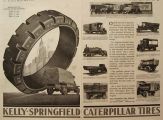 1919 Kelly Springfield Caterpillar Tires Ad ~ Truck Photos
