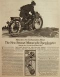 1913 Stewart Motorcycle Speedometer Ad ~ Gil Spear Art