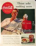 1938 Coke Coca Cola Ad ~ Hot Sidewalks