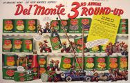 1941 Del Monte Foods Ad ~ Cowboy Round-Up