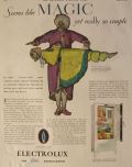1931 Electrolux Gas Refrigerator Ad ~ Levitating Magician