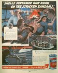 1941 Eveready Battery Ad ~ Attack on the Ship Zamzam