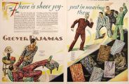 1928 Glover Men's Pajamas Ad ~ Sheer Joy