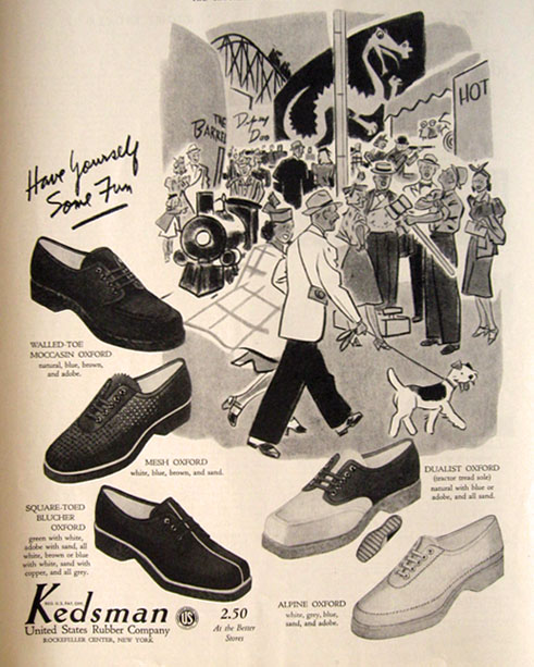 1940 U.S. Rubber Kedsman Shoes Ad