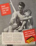 1941 Kodak Verichrome Film Ad ~ Dad & Son with Boat