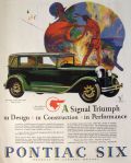 1928 Pontiac Six Ad ~ Sport Landau ~ Smoke Signals