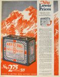 1928 Vintage Ray-O-Vac "B" Radio Battery Ad
