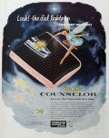 1956 Counselor Retro Bathroom Scale Ad ~ Light-Up Dial