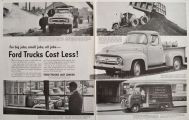 1956 Vintage Ford Truck Ad ~ Big Jobs, Small Jobs, All Jobs