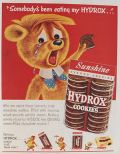 1956 Hydrox Cookies Ad ~ Somebody's Been Eating My Hydrox