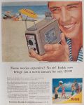 1956 Kodak Brownie Movie Camera Ad ~ Home Movies Expensive?