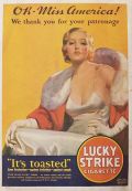 1932 Lucky Strike Cigarettes Ad ~ Miss America
