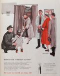 1956 Met Life Insurance Ad ~ Make Sure to Vote!