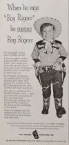 1956 Roy Rogers Children's Clothing Ad