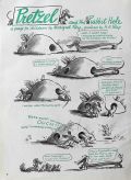 1946 Pretzel the Dachshund Comic Page ~ Margret Rey ~ Pretzel & the Rabbit Hole