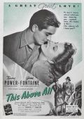 1942 Vintage Movie Ad ~ This Above All ~ Tyrone Power