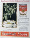 1927 Campbell's Pea Soup Ad ~ Freshness of Spring