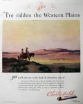 1931 Chesterfield Cigarettes Ad ~ Western Plains